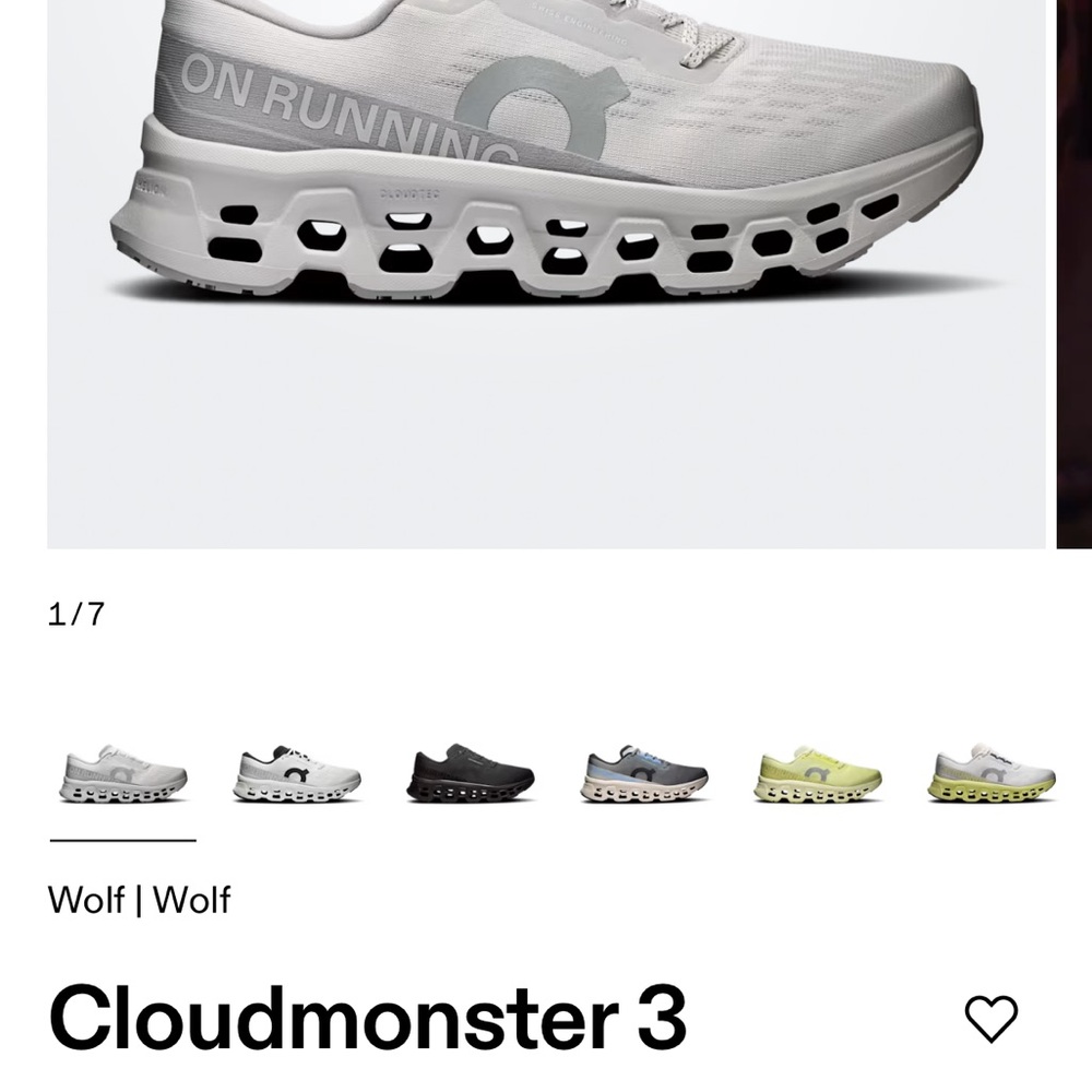 On Cloudmonster 3 Men's Athletic Shoes - White